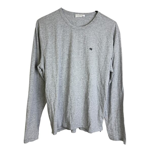 Made For Italic Shirt Womens Large Grey Crew Neck Long Sleeve Embroidered - Picture 1 of 13